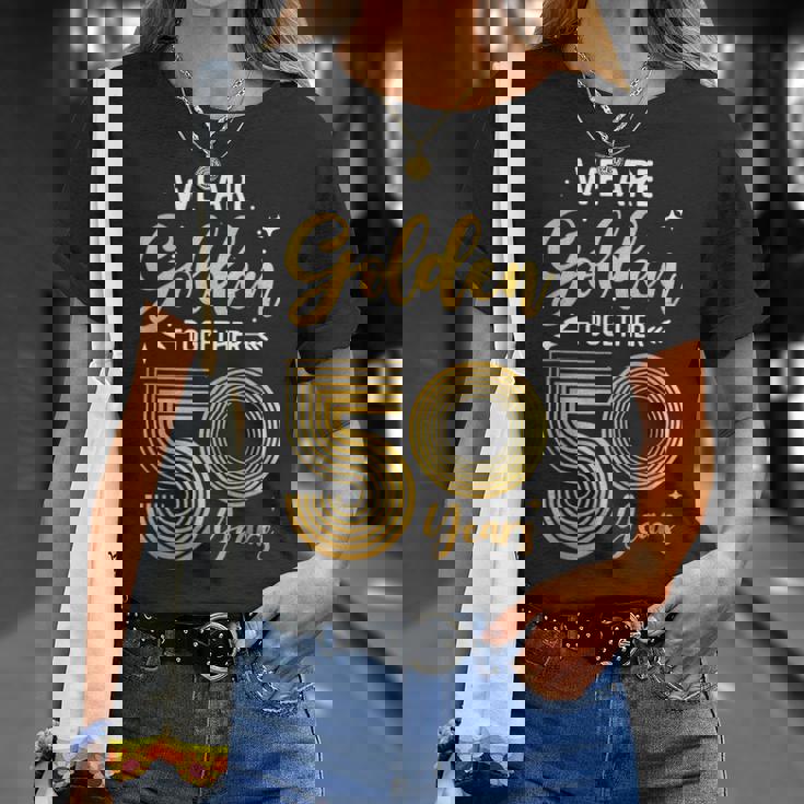 We Golden Together 50年 結婚50周年記念 結婚記念日 Tシャツ 彼女への贈り物
