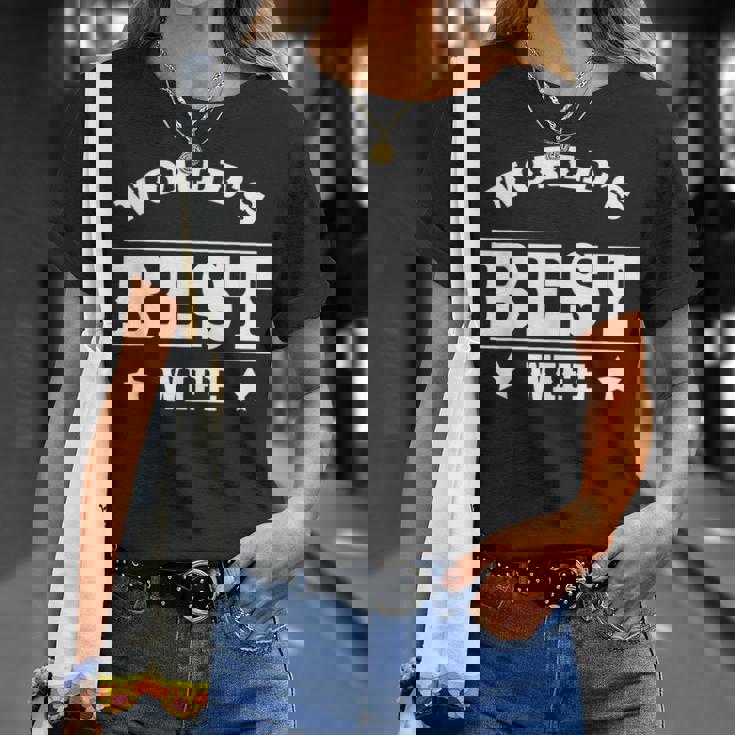World's Best Wife 面白いウェディングギフトシャツ Tシャツ 彼女への贈り物