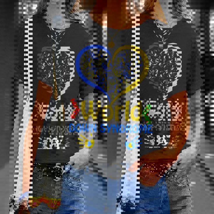 World Downyndrome Day Upport And Awareness 321 Tシャツ 彼女への贈り物