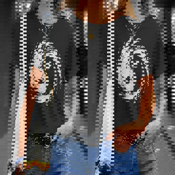 Ying Yang Flowtate 瞑想 水彩画 太極拳 メンズ レディース Tシャツ 彼女への贈り物