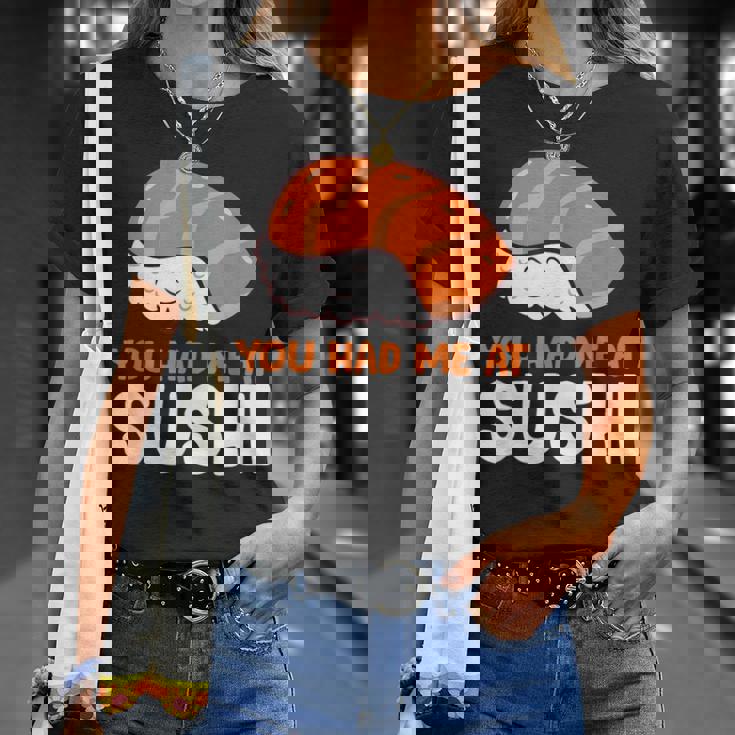 You Had Me At 寿司大好き サーモンにぎり サーモン寿司 Tシャツ 彼女への贈り物