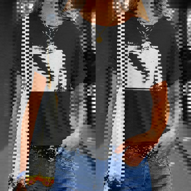 Zeppelin Explosion グラフィックtシャツ Tシャツ 彼女への贈り物