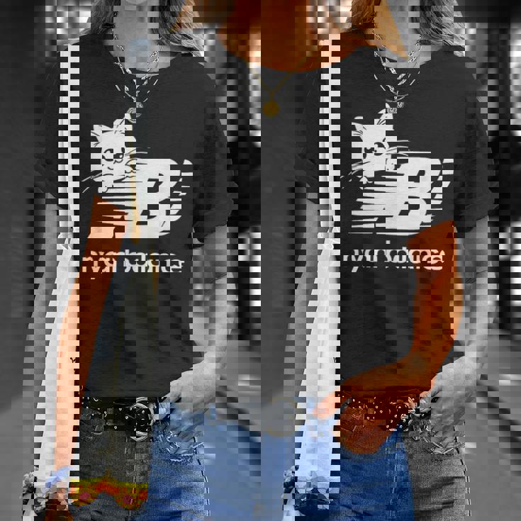 「Nyan Balance」ニャンバランス グラフィック かわいい ねこ Tシャツ 彼女への贈り物