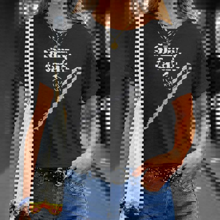 「ごめんなさい。できません。バスフルート」フルート奏者のための面白いバスフルート Tシャツ 彼女への贈り物