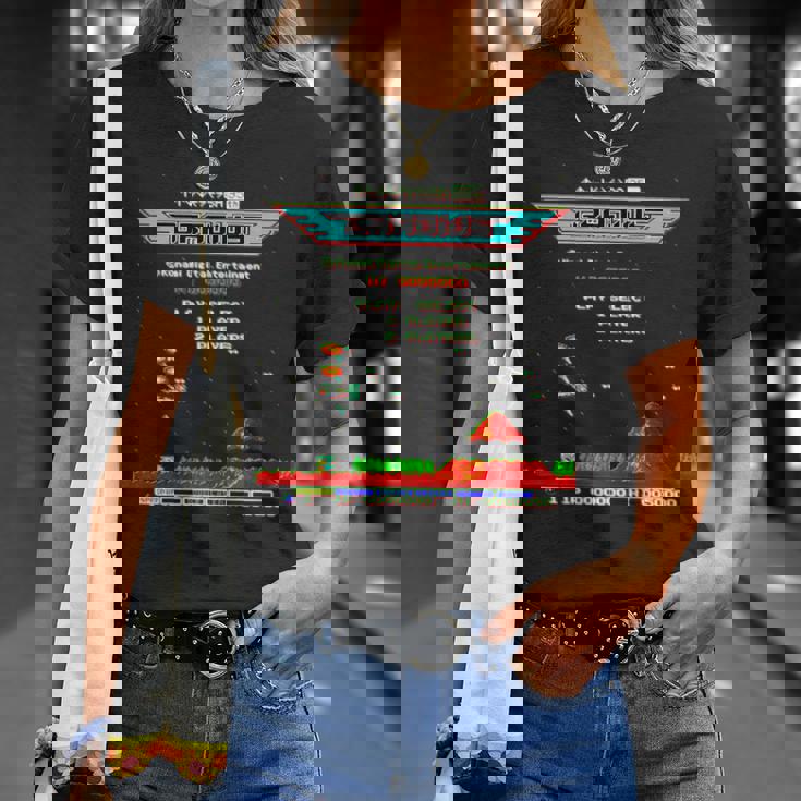 「グラディウス」上上下下左右左右ba スタート 長袖tシャツ Tシャツ 彼女への贈り物