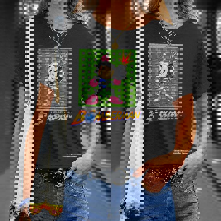 「ボンバーマン」白ボン（D） 長袖tシャツ Tシャツ 彼女への贈り物