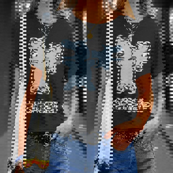 『カバをカバー』カバ くん【どうぶつフレンズ】動物 ゆる かわいい キャラ 面白 ダジャレ ギャグ ジョーク Tシャツ 彼女への贈り物