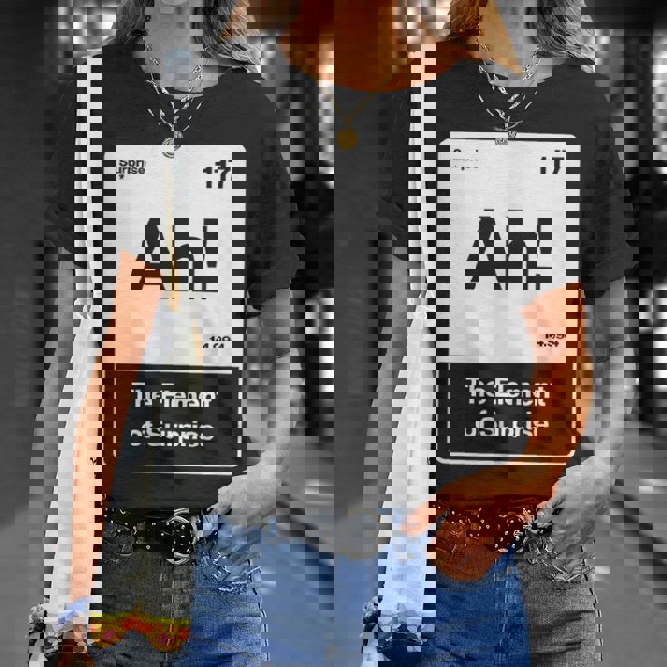 ああ驚きの要素 Tシャツ 彼女への贈り物