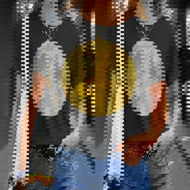 うさぎ星人 On The Yellow Moon Tシャツ 彼女への贈り物