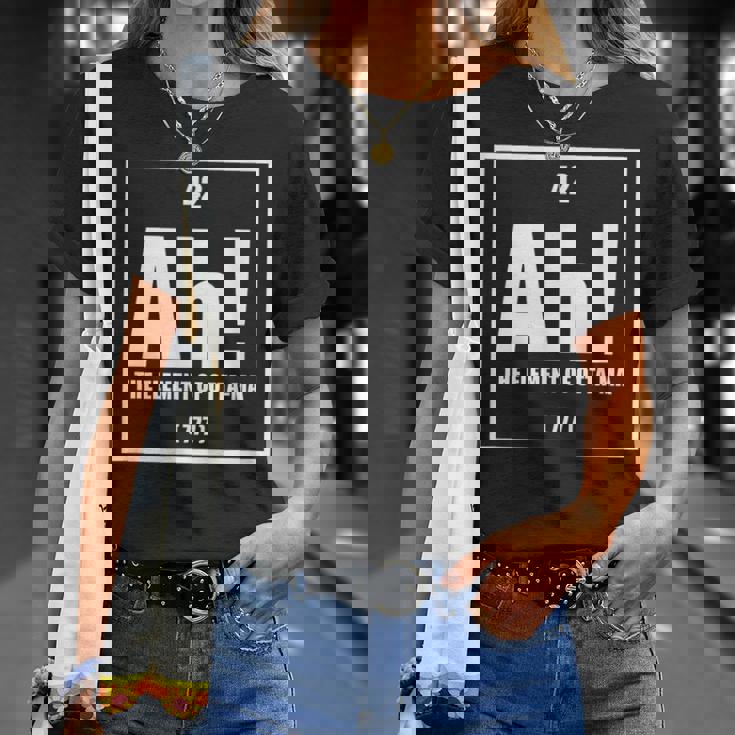 おったま Ah 元素デザイン おもしろ理系 サプライズ要素 42 ナンバー グラフィック Tシャツ 彼女への贈り物