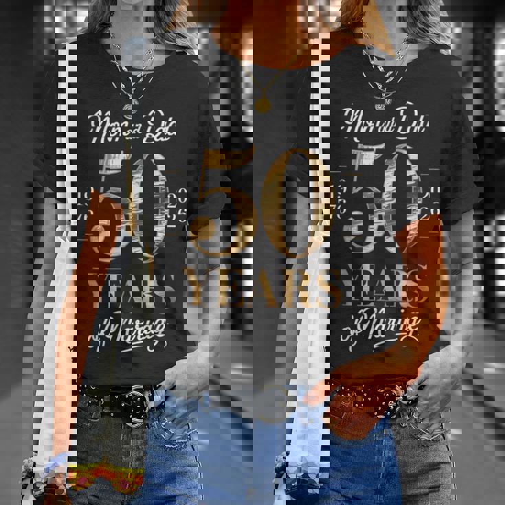 お父さんとお母さんの結婚 50 周年記念 1976 年から 2026 年まで Tシャツ 彼女への贈り物
