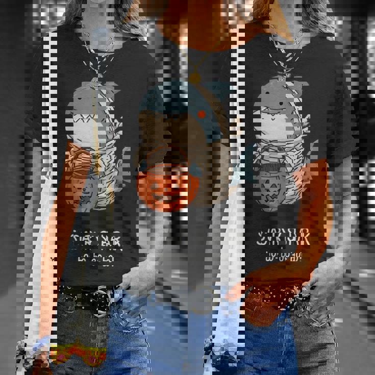 かわいいサメ ミイラ ハロウィン メンズ レディース キッズ おもしろサメ Tシャツ 彼女への贈り物
