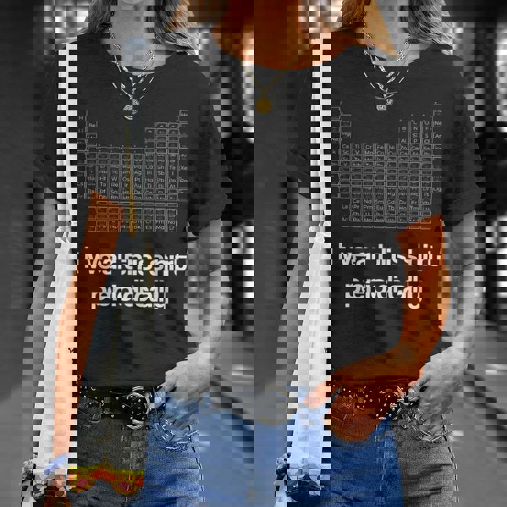 このシャツを定期的に着る化学しゃれ周期表 Tシャツ 彼女への贈り物