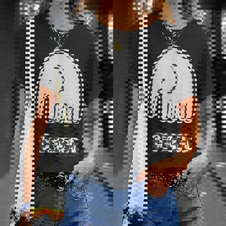 ぞうさん【Paoon パオーン】象（丸耳）シンプル【どうぶつフレンズ】ゆる かわいい 動物 キャラクター Tシャツ 彼女への贈り物