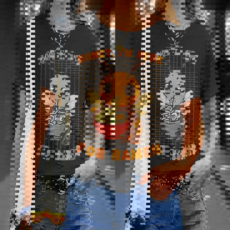 はちみつラーメン好き かわいい 食通アート 蜂 Tシャツ 彼女への贈り物