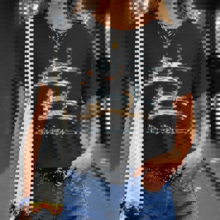 みょみょみょみょーん 猫 ネコ 茶トラ ハチワレ 三毛 シャム シュール おもしろ 可愛い メンズ レディース キッズ Tシャツ 彼女への贈り物