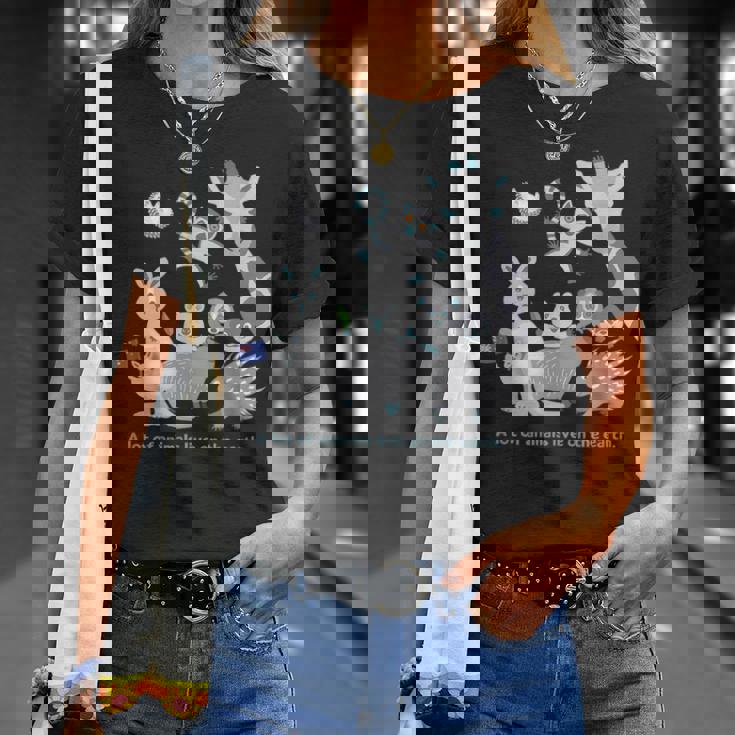 みんなの地球 アニマル キリン カンガルー カピバラ クアッカワラビー ワオキツネザル ハリネズミ メンズ レディース Tシャツ 彼女への贈り物