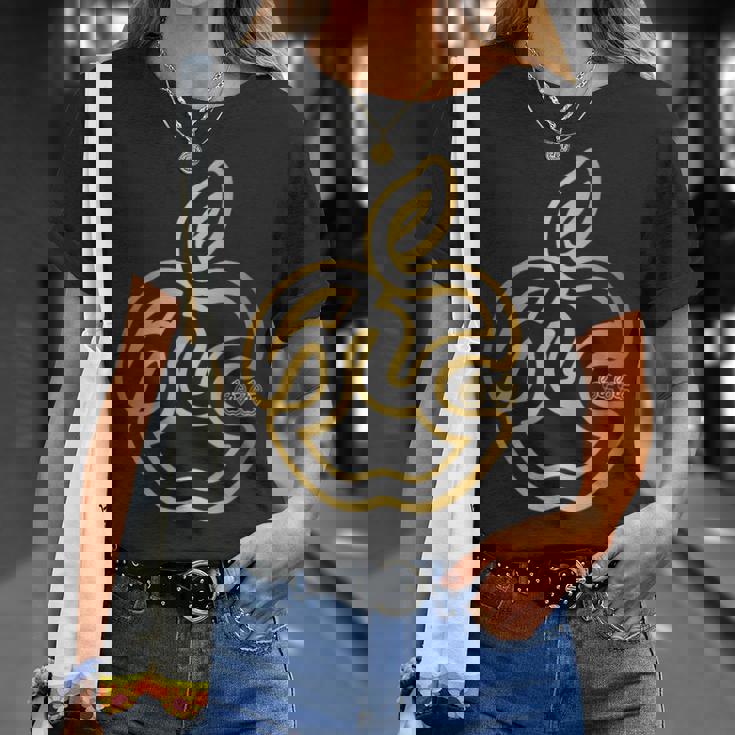 りんご フルーツ ひらがな 隠し文字 タイポグラフィ ユニーク おもしろみ デザイン Tシャツ 彼女への贈り物