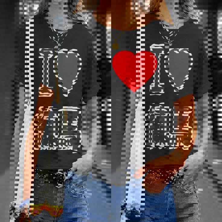 アイラブ・練馬（I Love ハート）練馬区 ビッグ 大きな文字【23区】ジモtティ 地元愛 面白い Tシャツ 彼女への贈り物