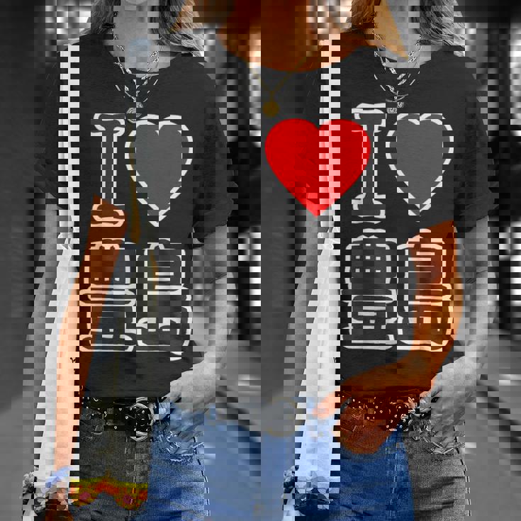 アイラブ・豊島（I Love ハート）豊島区 ビッグ 大きな文字【23区・東京都】ジモtティ 地元愛 面白い Tシャツ 彼女への贈り物