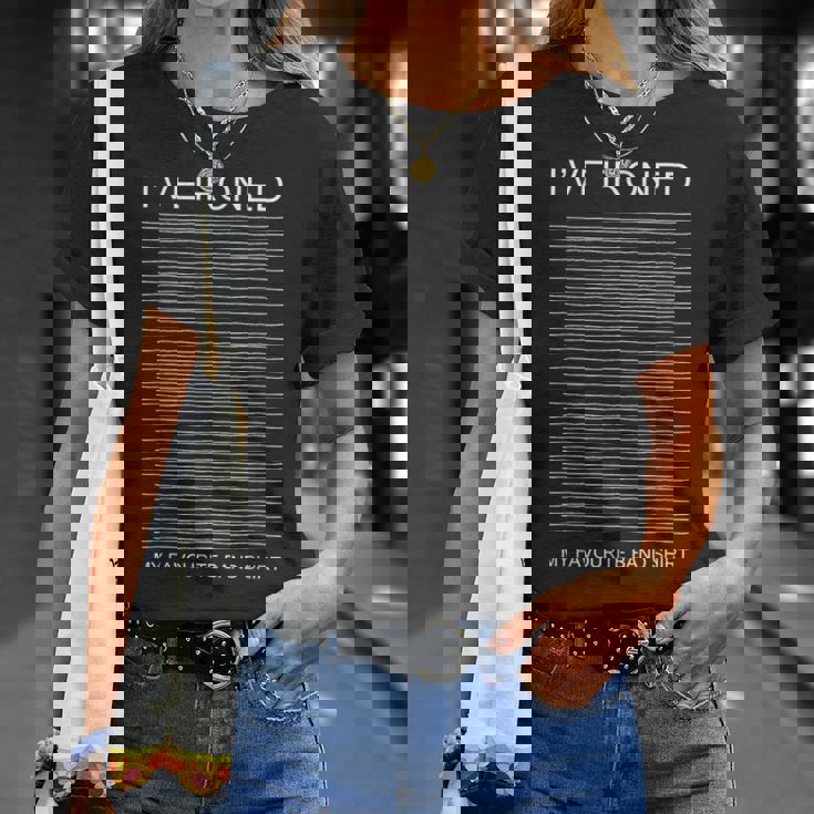 アイロンをかけたバンドシャツ 音楽ファンのポストパンク ニューウェーブ 面白い Tシャツ 彼女への贈り物