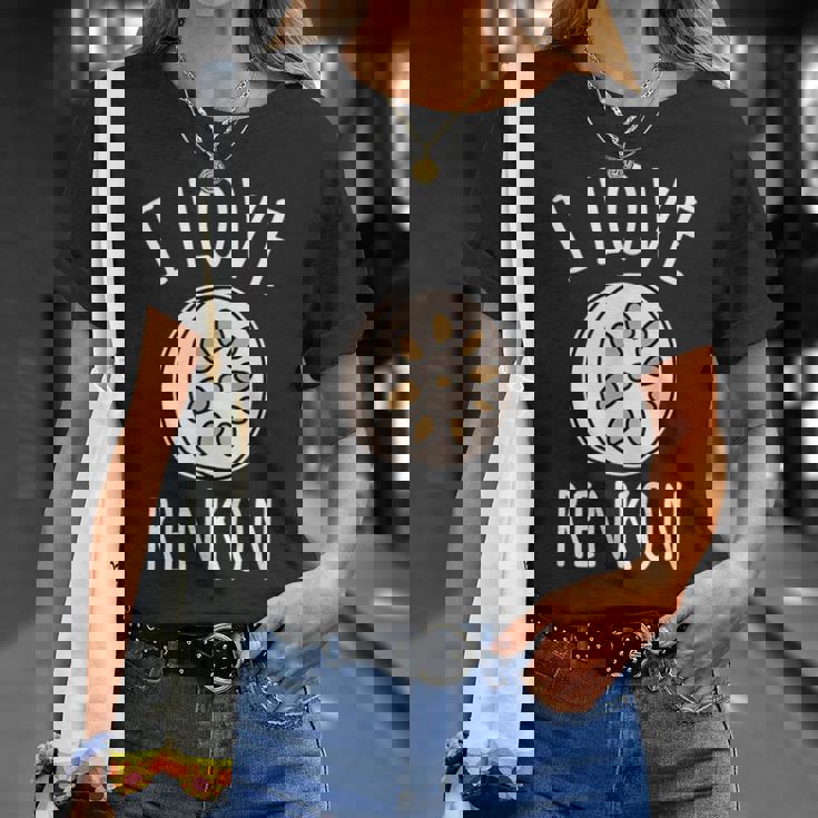 アイ・ラブ・レンコン Tシャツ 彼女への贈り物