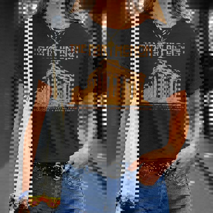 アクロポリスのパルテノン神殿 アテネ ギリシャ Tシャツ 彼女への贈り物
