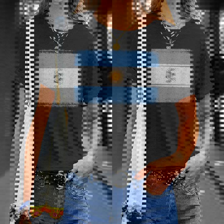 アルゼンチン国旗グラフィック メンズ レディース キッズ Tシャツ 彼女への贈り物
