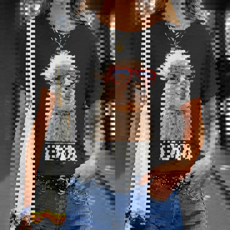 アルパカ・パパ・アルパパ・ラマ・パパ・アルパカ・パパ・ワーター・ワンダリングalpapa Tシャツ 彼女への贈り物