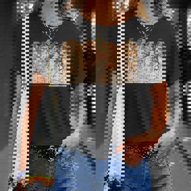 アルフォンス・マリア・ミュシャの季節 長袖tシャツ Tシャツ 彼女への贈り物