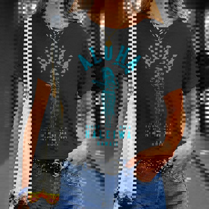 アロハ ウクレレ フラ ハラウ ハレイワ ハワイ Tシャツ 彼女への贈り物