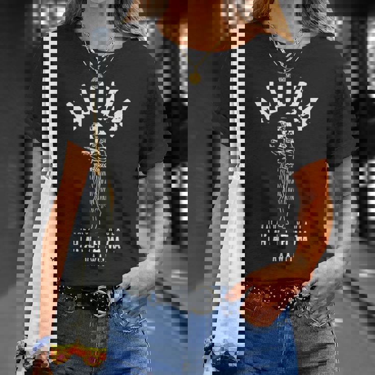 アロハ ウクレレ フラクラブ ハラウ ハレイワ ハワイ Tシャツ 彼女への贈り物