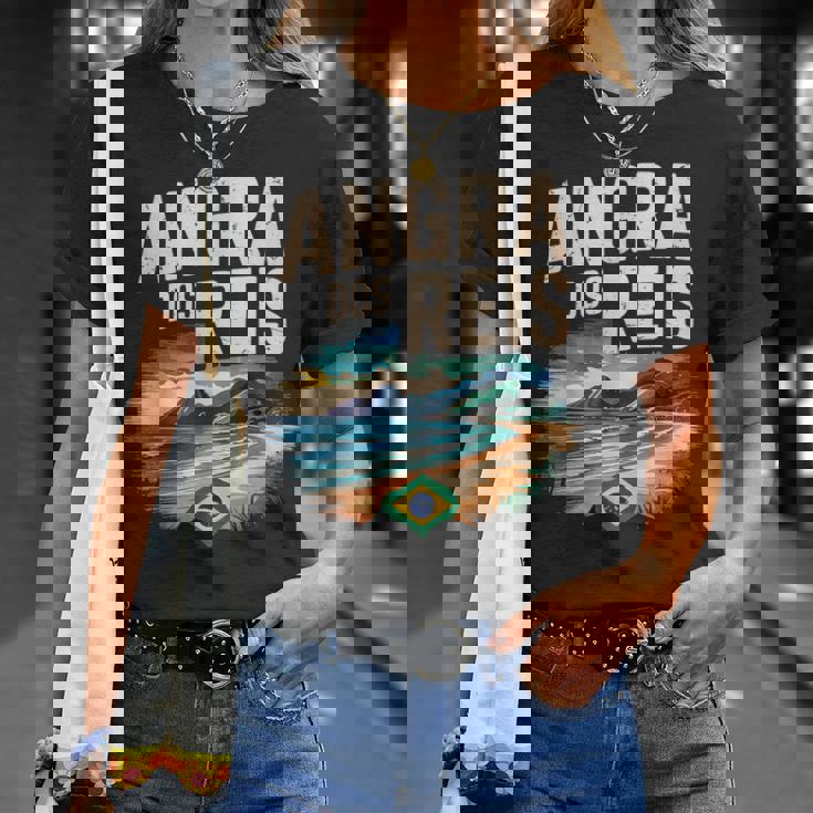 アングラ ドス レイス ブラジル シティ 旅行 旅 Tシャツ 彼女への贈り物