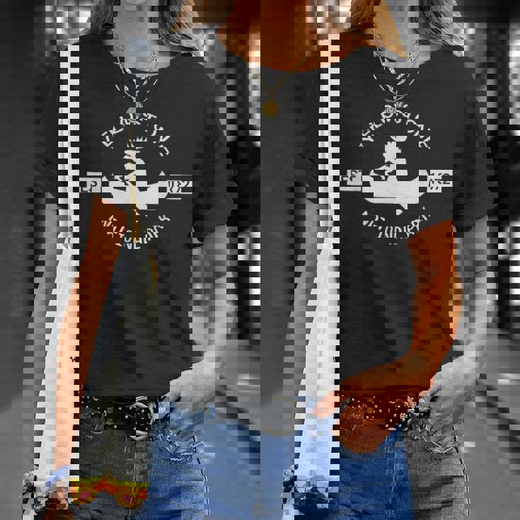 イエローストーン国立公園 ヘラジカ カヌー Tシャツ 彼女への贈り物