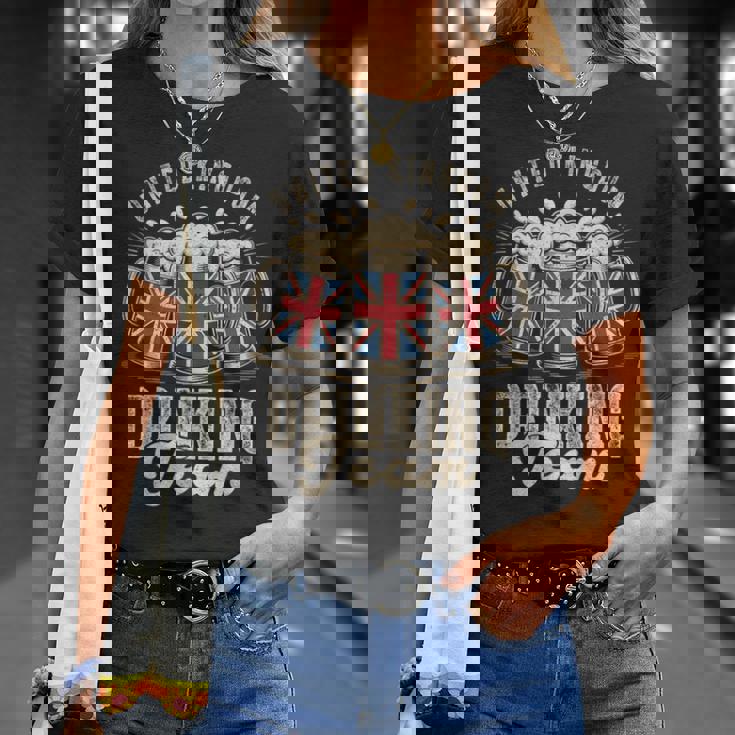 イギリス飲酒チーム ファニーパーティー 英国ビールフェスト Tシャツ 彼女への贈り物