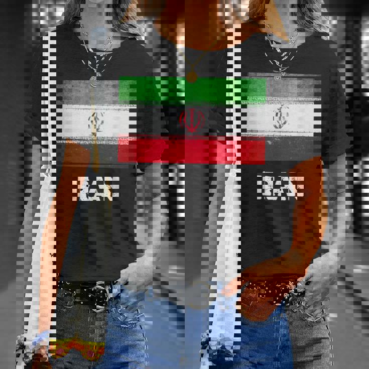 イラン国旗tシャツ Tシャツ 彼女への贈り物