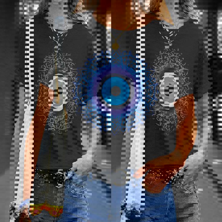 イーブルアイシャツ トルコの目の保護 悪霊 Tシャツ 彼女への贈り物