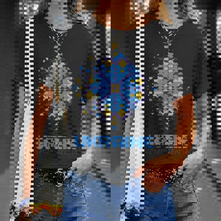 ウクライナの自由 繁栄 ウクライナ国旗 シンボル Tシャツ 彼女への贈り物