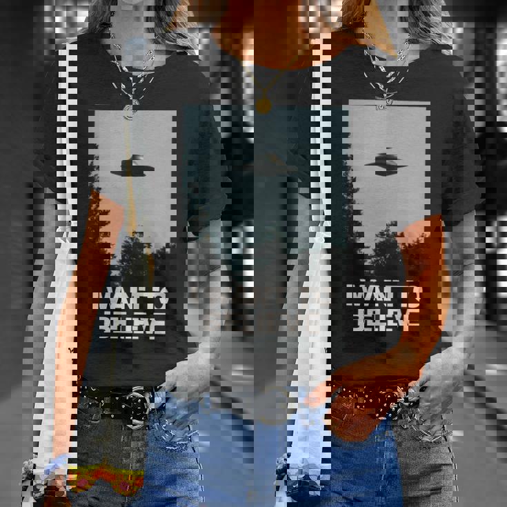 エイリアンufoアパレル「I Want To Believe」 長袖tシャツ Tシャツ 彼女への贈り物