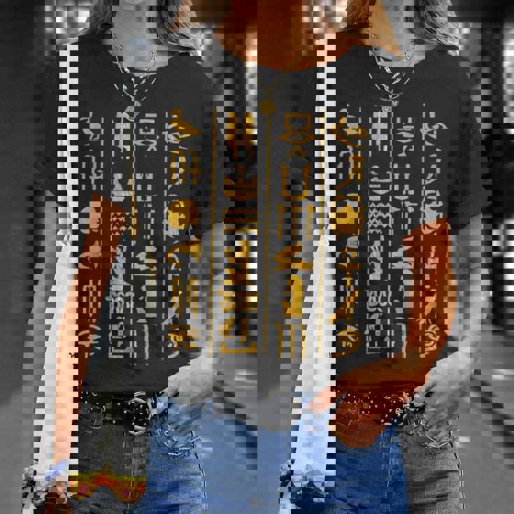 エジプト ヒエログリフ 古代エジプトシャツ ファラオtシャツ Tシャツ 彼女への贈り物