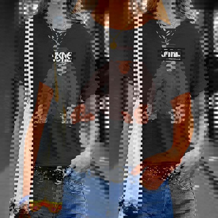 エステティック・モンク・ミーム・ファニー・モンキー・ラバー Tシャツ 彼女への贈り物