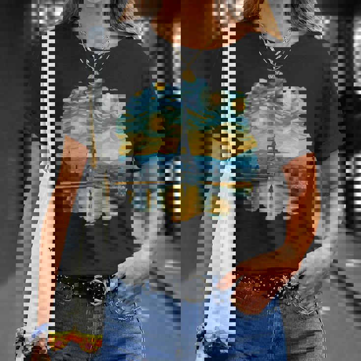 エッフェル塔 アートワーク ルーヴル美術館 フランス観光 パリ Tシャツ 彼女への贈り物