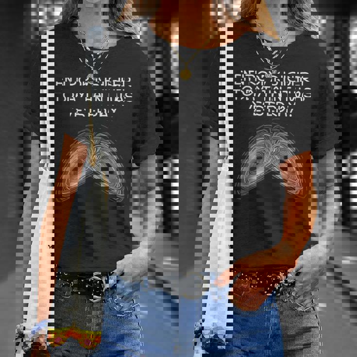 エントロピー熱力学物理学教師学生科学ギフト Tシャツ 彼女への贈り物