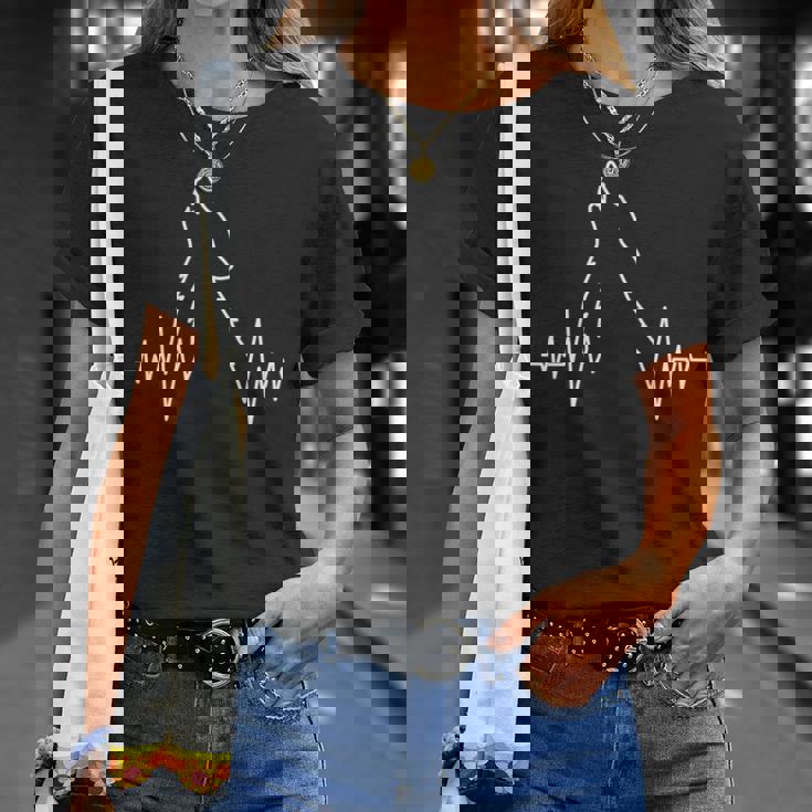 オオカミ ハウリング パルス ハートビート オオカミ コスチューム 動物 野生動物 長袖tシャツ Tシャツ 彼女への贈り物