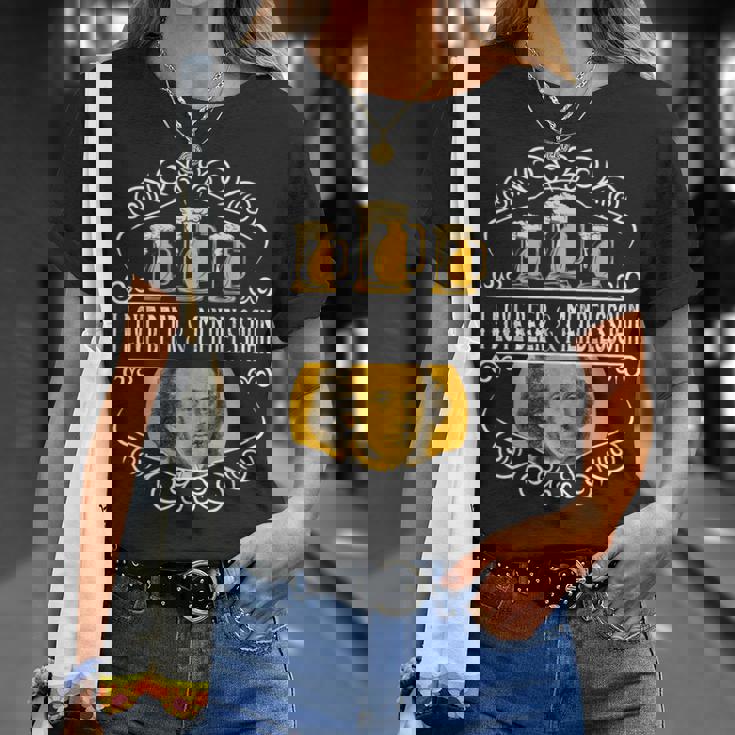 オクトーバーフェスト I Love Beer Bier & Classical Music Tシャツ 彼女への贈り物