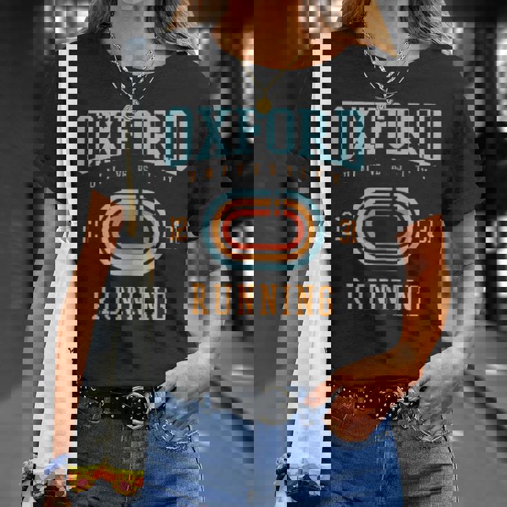 オックスフォード大学ランニング大学アカデミックスポーツpafi862。 Tシャツ 彼女への贈り物