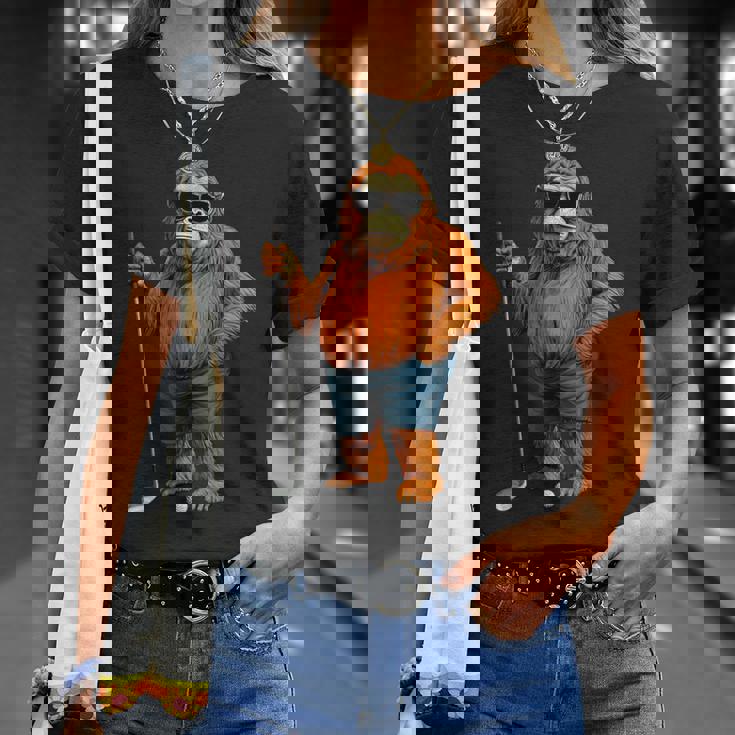 オランウータンゴルファー Tシャツ 彼女への贈り物