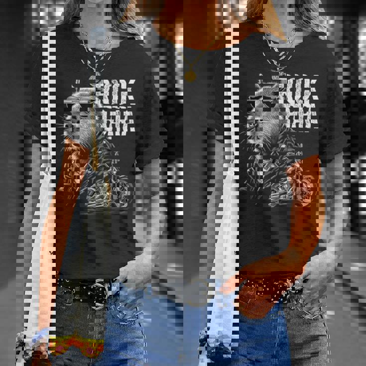 オートバイ げっ歯類 ロック メンズ カピバラ Tシャツ 彼女への贈り物