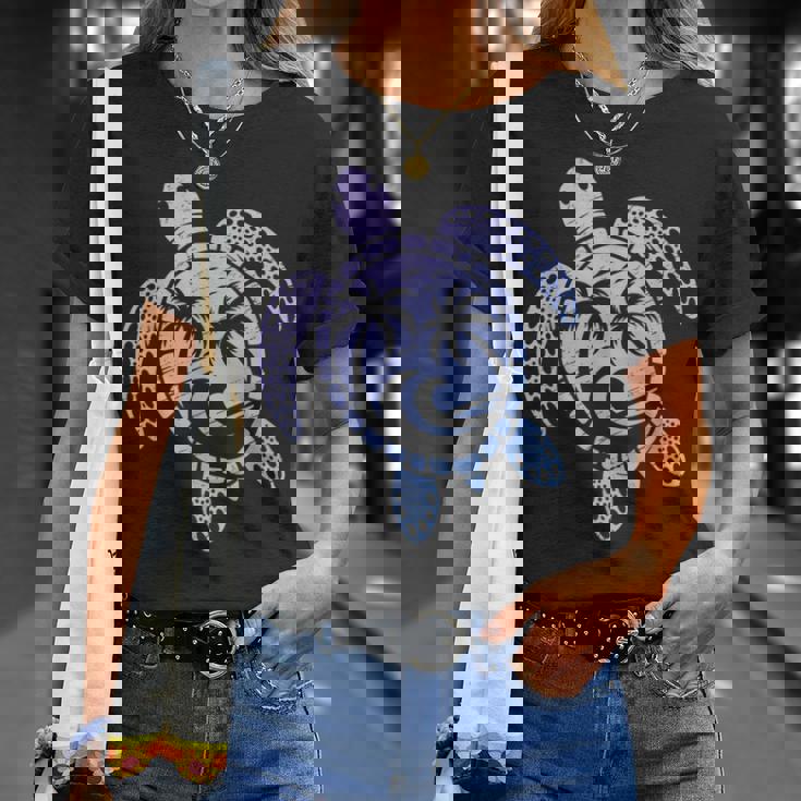 カメのモチーフ ヤシの木 波 フェス 夏 カメ サーフィン Tシャツ 彼女への贈り物