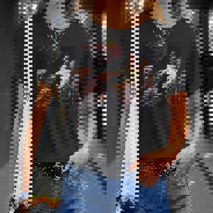 カラヴァッジョのジュディス・ホロフェルネス Tシャツ 彼女への贈り物